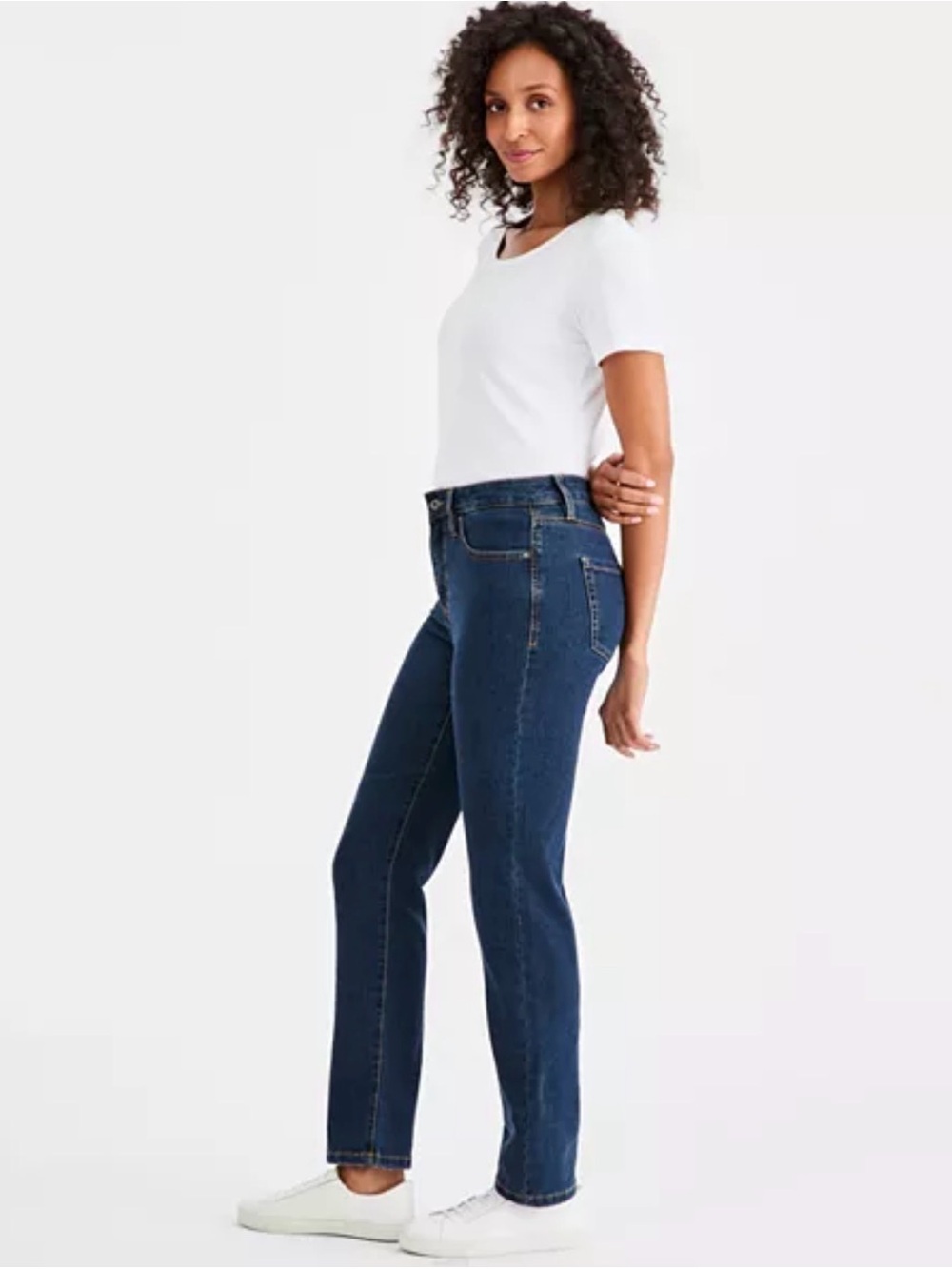 Style & Co Blue High Rise Straight-Leg Jeans Size 20W - Picture 3 of 4